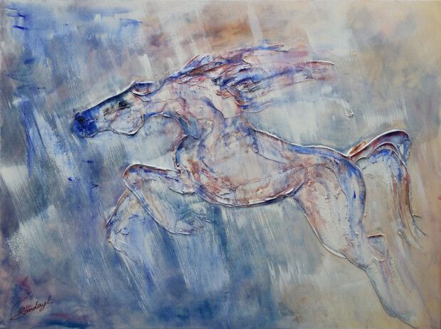 Flight -  an Acrylic painting by Abstract Artist SundayL