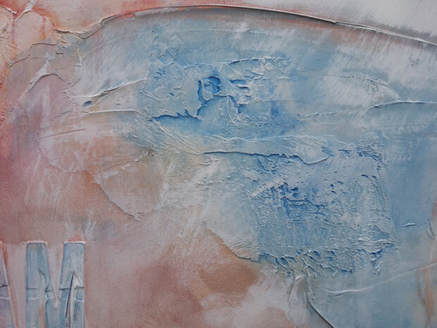 I Am Enough - a painting by SundayL Abstract Artist - closeup 2