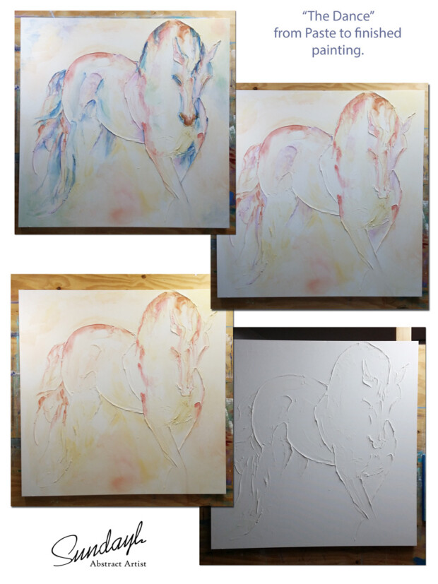 The Dance - the progression of the painting